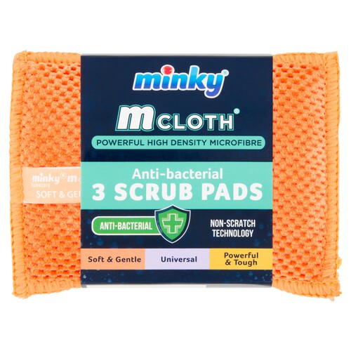 Minky M Cloth Anti-Bacterial Scrub Pads