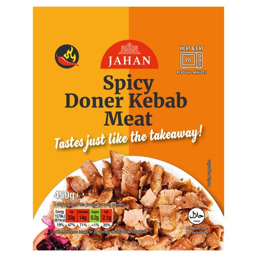 Jahan Spicy Takeaway Cooked Sliced Doner Meat
