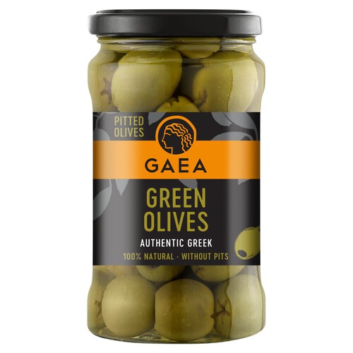 Gaea Pitted Green Olives 