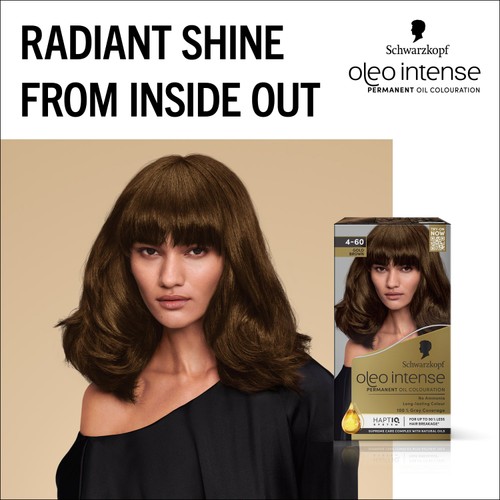 Schwarzkopf Oleo Intense Permanent Hair Dye 4-60 Gold Brown