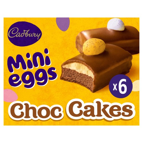 Cadbury Mini Egg Chocolate Cakes   6 Pack