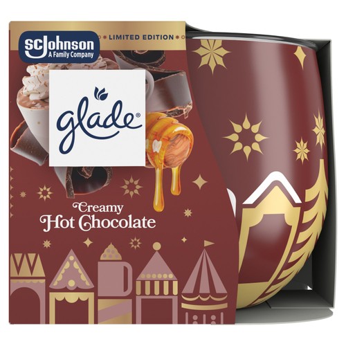 Glade Scented Candle Sleeved Festive Honey and Chocolate 108g