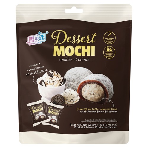 Yuki & Love Dessert Mochi Cookies & Cream 120G