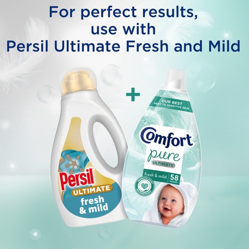 Comfort Ultimate Pure Fabric Conditioner Fresh & Mild 58 Washes ...