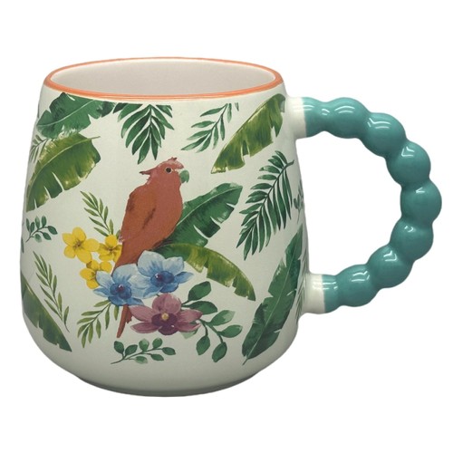 Nutmeg Home Green Tropical Bird Mug