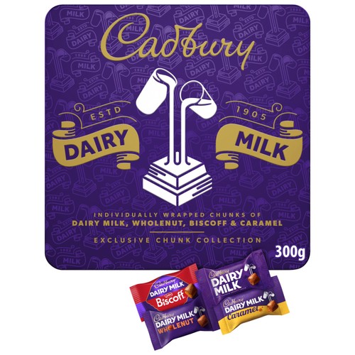 Cadbury Mixed Chunks Tin 300G