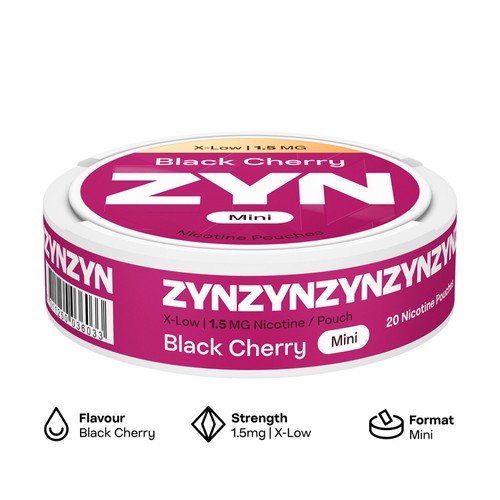 Zyn Black Cherry Mini Nicotine Pouches 1.5mg