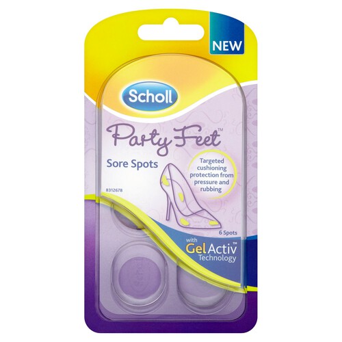 Scholl Party Feet Invisible Gel Sore Spots