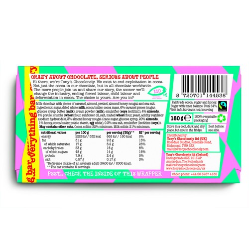 Tony's Chocolonely Milk Everything Bar 180g