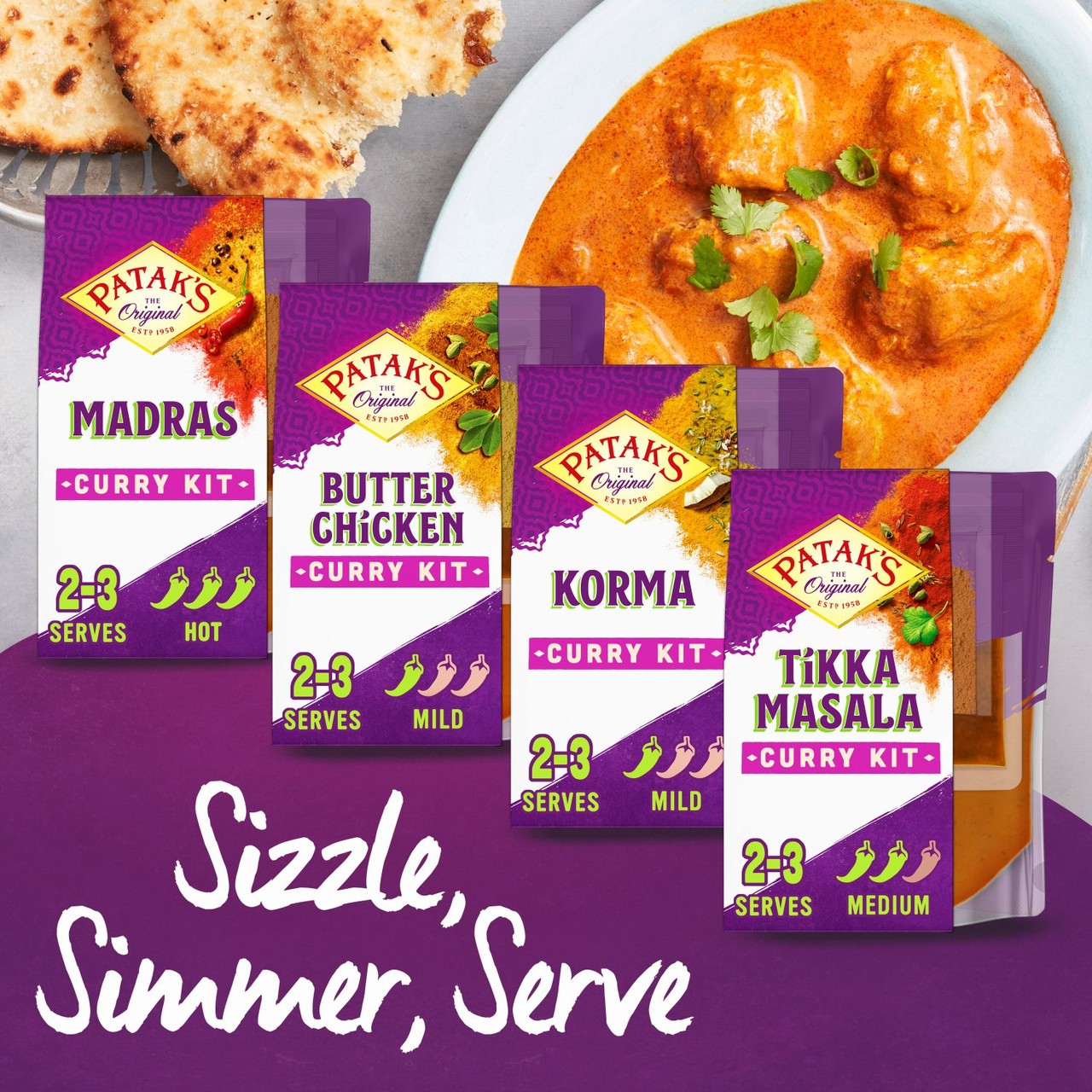 Patak's Butter Chicken Indian Curry Sauce Meal Kit 270g - Morrisons ...