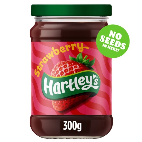 Hartley's Best Strawberry Seedless Jam 300G