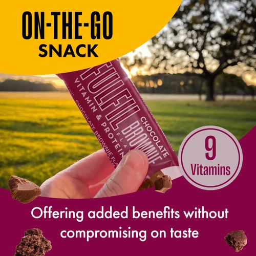 Fulfil Chocolate Brownie Flavour Vitamin & Protein Bar 55g