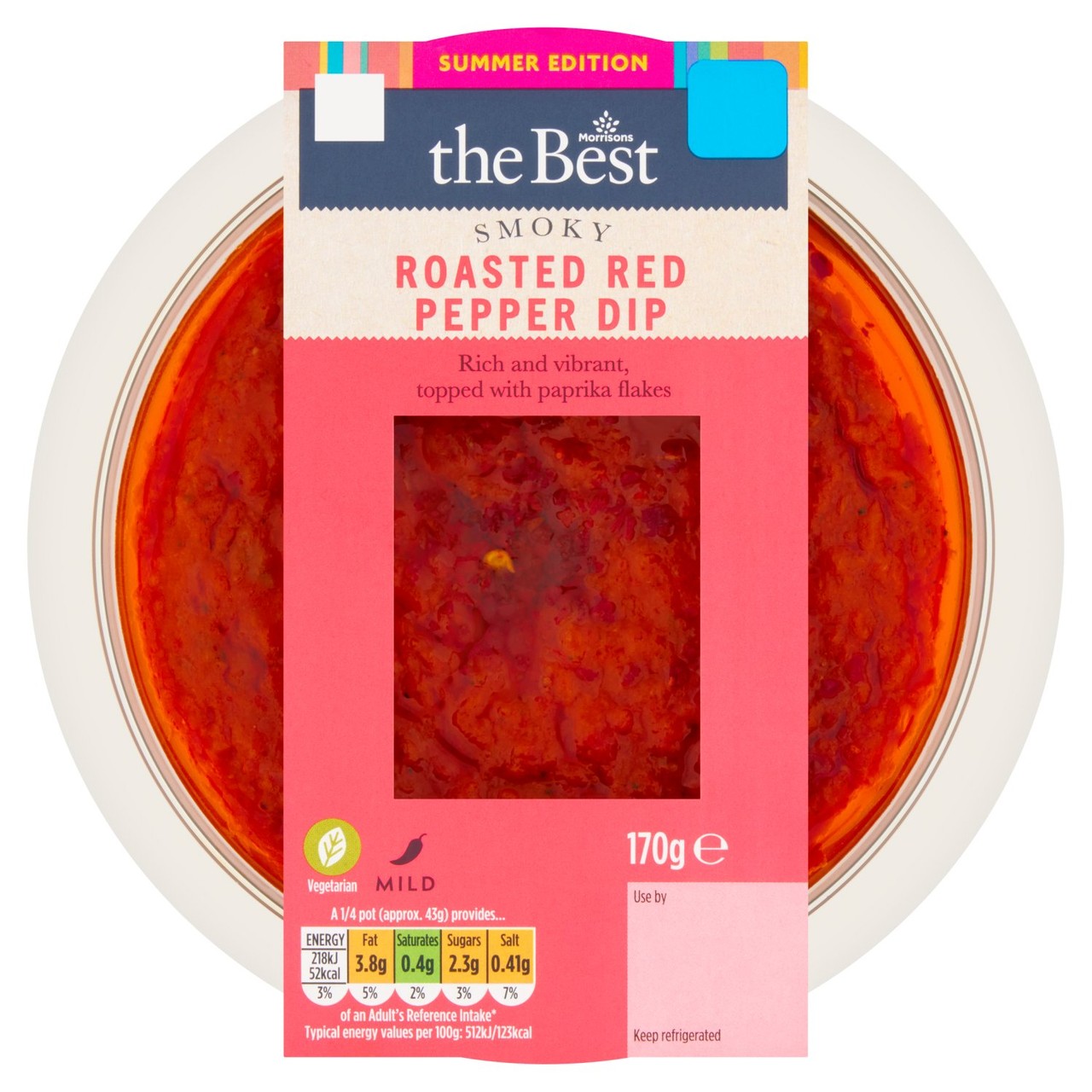 Morrisons The Best Roasted Red Pepper Dip 170g