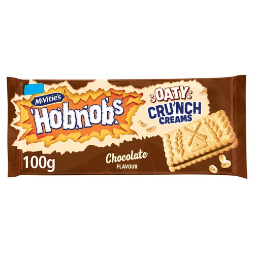 Mcvitie's Hobnobs Oaty Cru'nch Creams Chocolate Flavour   100g