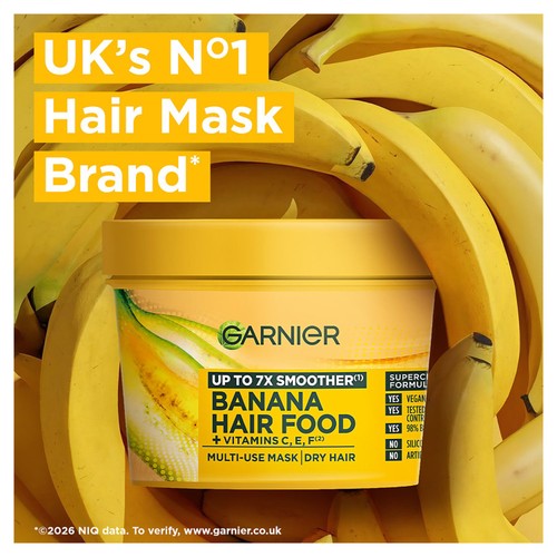  Garnier Ultimate Blends Hair Food Banana 3 In 1 Dry Hair Mask
