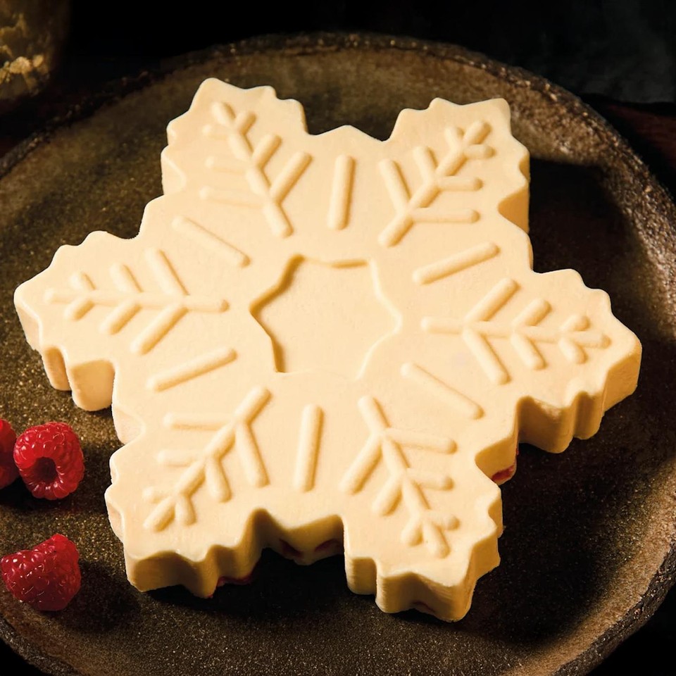 Morrisons The Best White Chocolate And Raspberry Snowflake Cheesecake ...