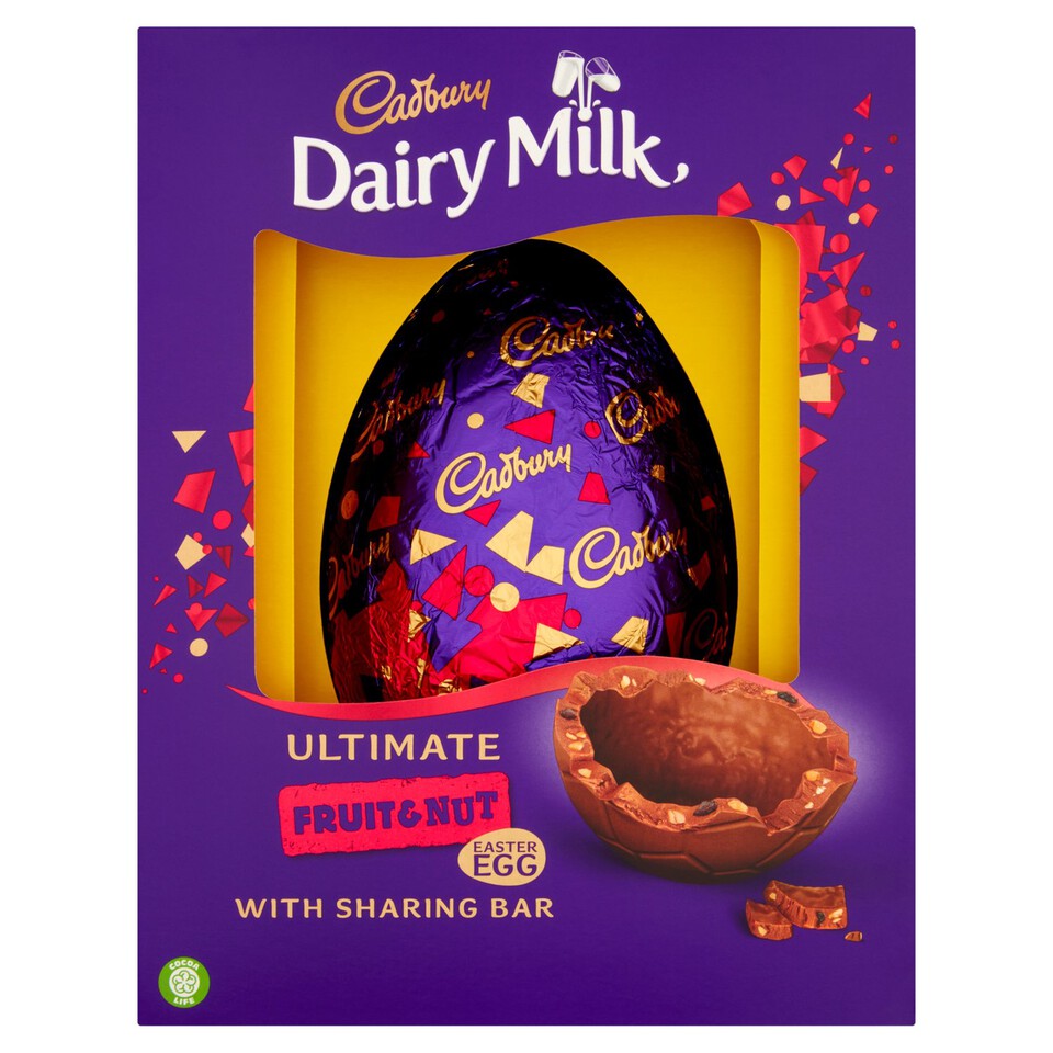 Cadbury Chocolate Fruit & Nut Easter Egg Morrisons Online Groceries & Offers