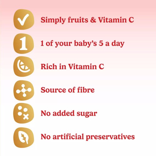 Cow & Gate Apple Peach & Strawberry Baby Food Fruit Pot 6+ Months 4x100g