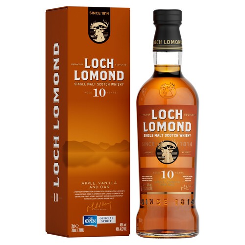 Loch Lomond Aged 10 Years Single Malt Scotch Whisky 