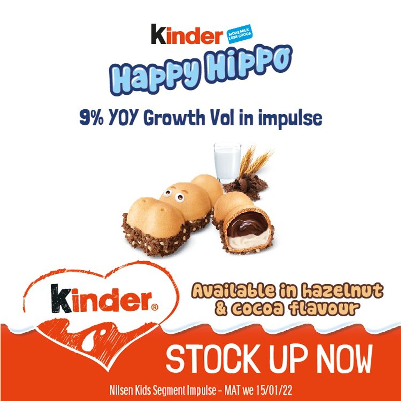 Kinder Happy Hippo Cocoa Cream Biscuits - Morrisons Online Groceries