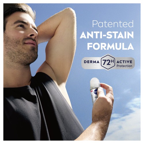 NIVEA MEN Black & White Original 72h Anti-Perspirant Deodorant Roll-On