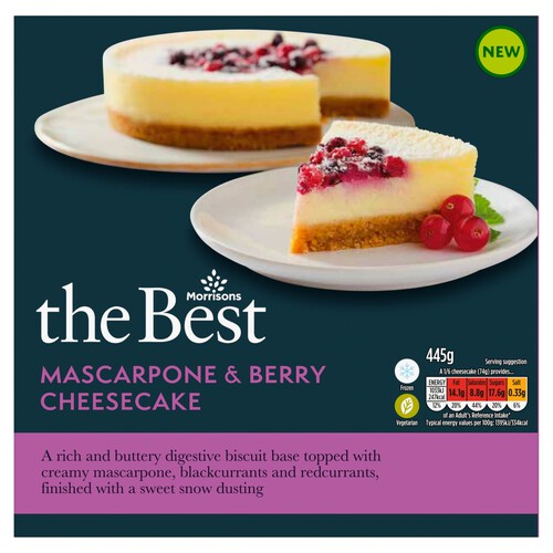 Morrisons The Best Mascarpone & Berry Cheesecake 