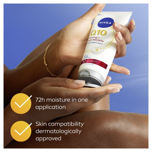 NIVEA Q10 Firming + Anti-Wrinke Neck & Chest Cream Moisturiser 200ml