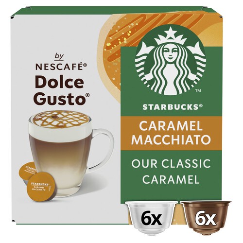 Starbucks Caramel Macchiato by Nescafe Dolce Gusto Coffee Pods x 12