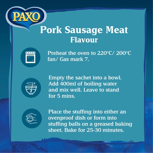 Paxo Pork Sausage Meat Flavour Stuffing Mix 170g