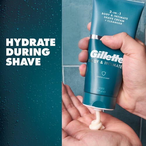 Gillette Male Intimate Shaving Cream + Cleanser 