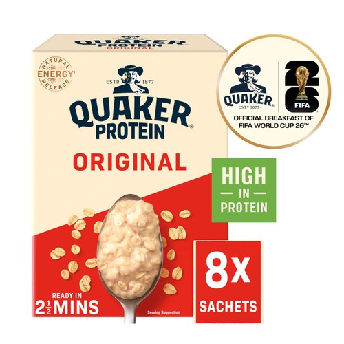 Quaker Oat So Simple Protein Original Porridge Sachets 8 x 37.75g