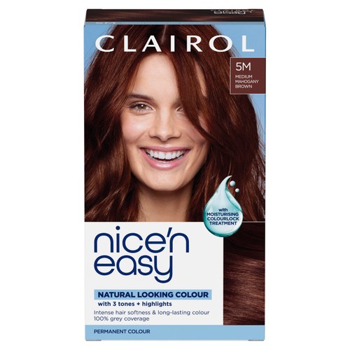 Clairol Nice'n Easy Creme Permanent Hair Dye - 5m Medium Mahogany Brown