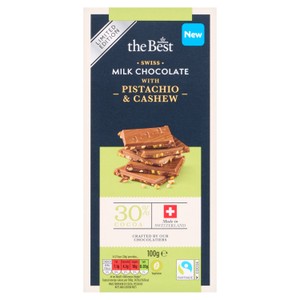 Morrisons The Best Milk Chocolate With Pistachio & Cashew