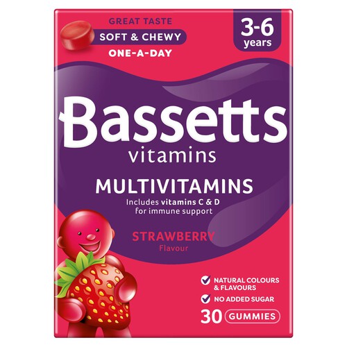 Bassetts 3-6 Multivitamin Strawberry 