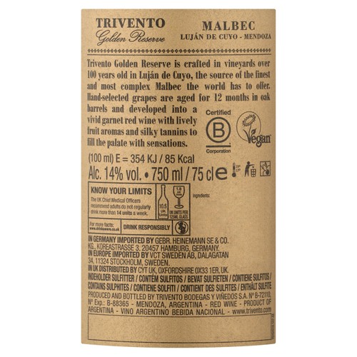 Trivento Golden Reserve Malbec