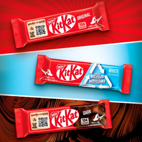 KitKat 2 Finger Milk Chocolate Biscuit Bars 12 Pack Multipack x 20.7g