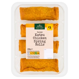 Morrisons Deli Express Large Katsu Chicken Spring Rolls 220g