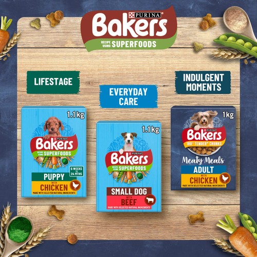 Bakers Meaty Meals Adult Dry Dog Food Chicken