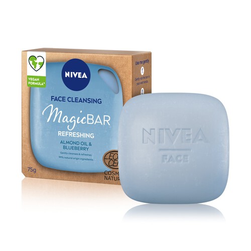 NIVEA Magic Bar Almond Oil & Blueberry Face Cleansing Bar 