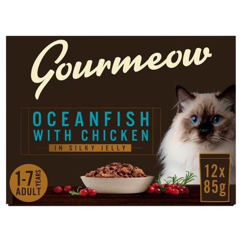 Morrisons Premium Adult Cat Pouch Oceanfish With Chicken In Jelly 