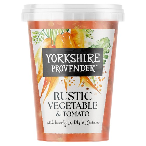 Yorkshire Provender Rustic Vegetable Broth With Kale, Lentils & Quinoa 600G