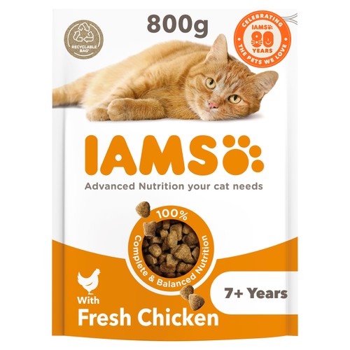 Iams For Vitality Senior 7+ Years With Fresh Chicken