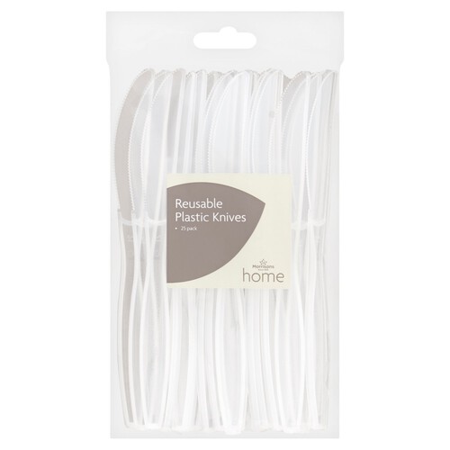 Morrisons Reusable Plastic Knives 25 Pack