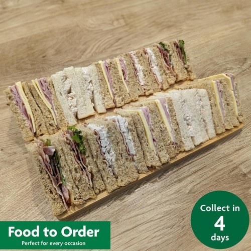 Cooked Meat Sandwich Platter (20 Pieces) - Eat On Same Day  FTO