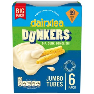 Dairylea Dunkers Jumbo Tubes Cheese Snacks Pack x6 246g
