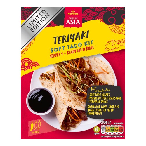 Morrisons Japanese Teriyaki Beef Fajita Kit
