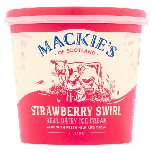 Mackie's Strawberry Swirl Real Dairy Ice Cream