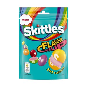 Skittles Crazy Sour Sweets Fruit Flavoured Pouch Bag 136g