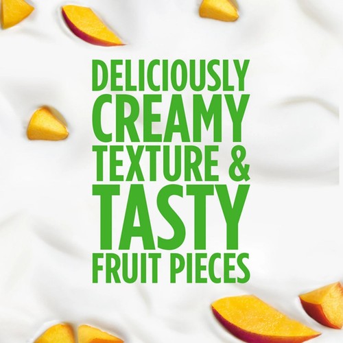 Activia Peach Fat Free Gut Health Fruit Yoghurt