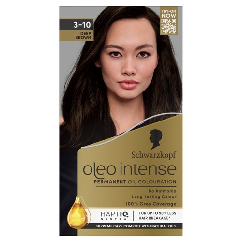 Schwarzkopf Oleo Intense Permanent Hair Dye 3-10 Deep Brown